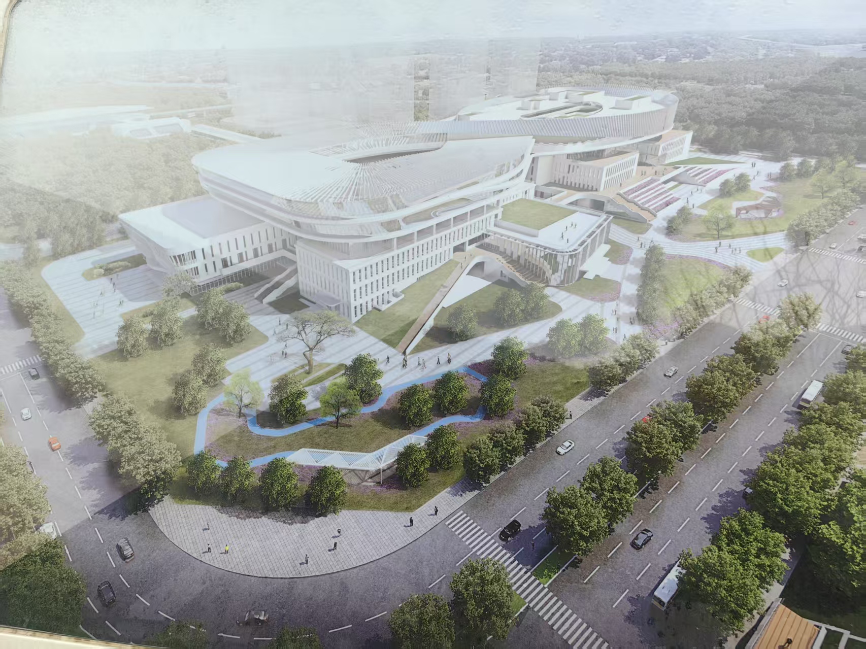 福建長(zhǎng)樂三館三中心項(xiàng)目—舞臺(tái)機(jī)械及幕布安裝調(diào)試完成。